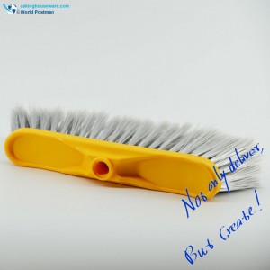 Akbrand Plastic Broom Head med W-formet lang børsteplade