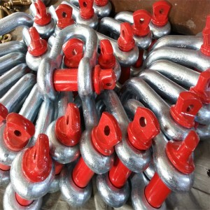 G2150 galvaniseret skruetype US Type Alloy Steel Drop Forged D Shackle