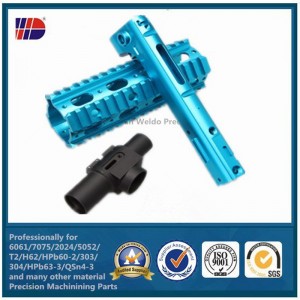 OEM anodiseret aluminium 6061 7075 præcision CNC-bearbejdningsdel med farveanodiser
