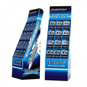 Gratis brugerdefineret design Billigere høj kvalitet reklame genanvendeligt trin pap display display