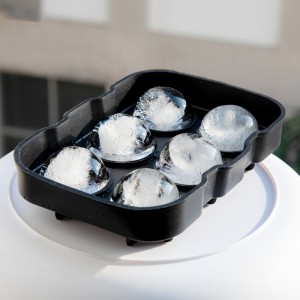 6 rum Silicon Ice Cube Ball Maker Mold Sphere Mold Party Bakke Round Bar