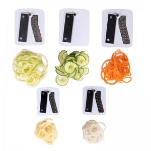 Sammenklappelig 5-blad spiralgrøntsagsskive