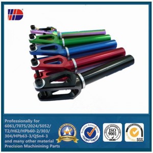 OEM-producent CNC Drejning og fræsning af aluminiumsreservedele med farvelægning