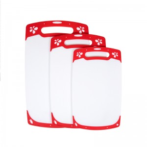 Unikt antiskriddesign Flere størrelser Plastisk køkkenhakkebordssæt