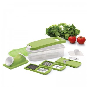 Køkken Veggie Cutter, Mandoline Food Slicer med Julienne Grater Slicer Pasta Spaghetti Maker
