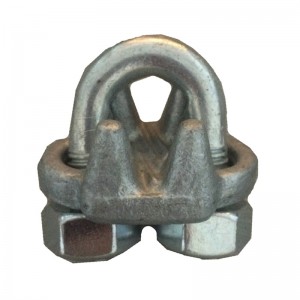 Fabrikspris Galvaniseret pulverlakeret us type drop Din 741 metal Wire Rope Clip