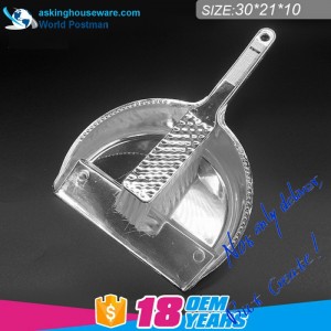 Akbrand Halvcirkelstøvbørste Broom Broom med sølvbelagt langt håndtag