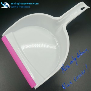 Akbrand Dustpan Børste Broom med Wave Shape Design PVC Line ved Dustpan indgang