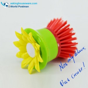 Akbrand Lille køkkenopvaskbørste med solsikkepynt