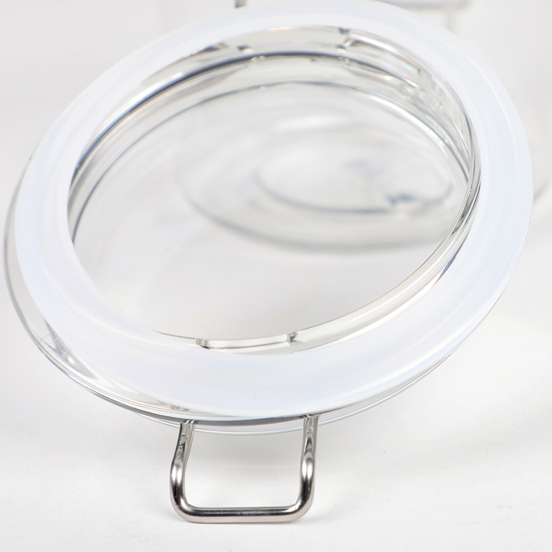 1000 ml PET-materiale Opbevaringsglas til mad med lufttætte klemlåg