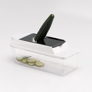 4IN 1 Vegetabilsk chopper Mandoline Slicer - Glasbeholdere Spiralizer Vegetabilskniskeskive