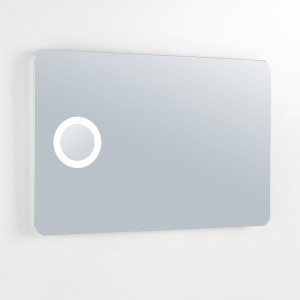 EU og USA Luksus LED oplyst baggrundsbelyst badeværelse spejl med forstørrelse-ENE-AL-111