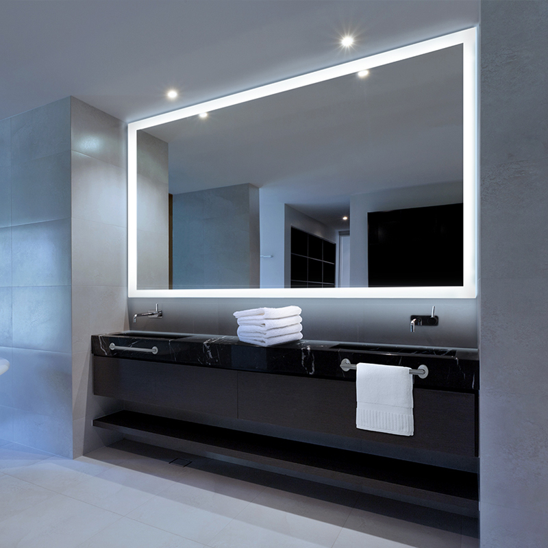 EU og USA Luksus LED oplyst baggrundsbelyst badeværelse belyst spejl-ENE-AL-101