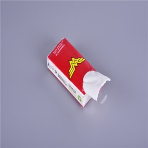 Trykt plastikposes blødt pakke ansigtsvæv