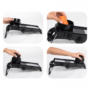 Justerbar Mandoline Skive med Spiralizer Grøntsagskive til køkken