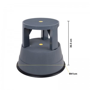 Plast rund enkelt aftagelig trinskammel til hjem, køkken og badeværelse