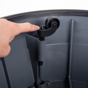 Plast rund enkelt aftagelig trinskammel til hjem, køkken og badeværelse