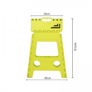 Den lette, plastiske sammenklappetrin til badekrone, køkken og picnic