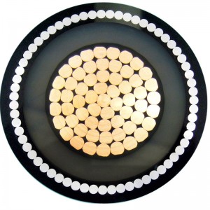 XLPE isolering SWA 240mm2 Mv strømkabel 11KV kobberleder