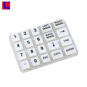 Tilpasset OEM ledende membranomskifter silikongummi tastatur