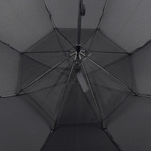 27 tommer Solenergipanel Stor ventilatorparaply USB opladerport Ny opfindelse Golfparaply