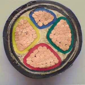 Lavspænding 3-fase 4-kerne 70mm2 armeret strømkabel med prisliste