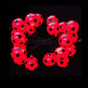 Fodbold LED-kuglestrenglysdekorationer til jul / ferie