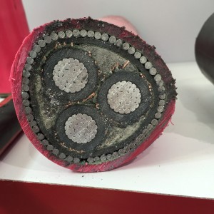 SANS 1339 XLPE isoleret 6mm 3 Core Swa armeret kabel til nominelle spændinger 3,8 / 6,6 KV til 19/33 KV