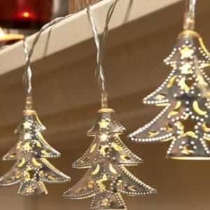 Jern juletræ streng lampe