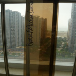 Reflekterende belagt glas