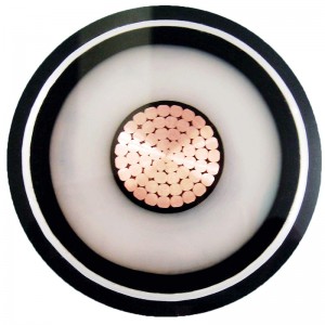 220kv XLPE ekstra højspændings enkeltkernet strømkabel med korrugeret al kappe