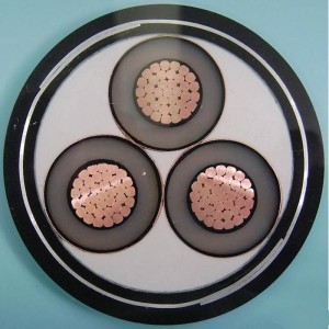 1-30KV 6mm 3 Core Swa-armeret kabel IEC60502, SANS 1339, BS 6622, AS / NZS1429.1, NFC 33226, CSA C 68.5