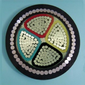 600v Xlpe aluminium panseret kabel Swa kabel Hdpe jakke 150 Mm 4 Core armeret kabel