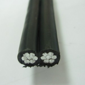 Lavspændingsduplexisoleret ABC-strømkabel 2x16mm2 NFC 33-209 Standard