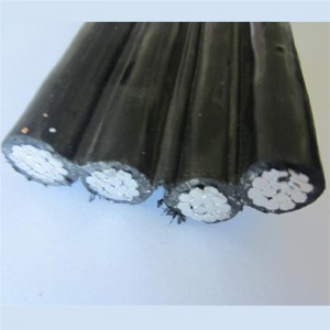 4x16mm ABC 4core Aerial Bundle Xlpe aluminiumkabel / aluminium quadruplex kabel