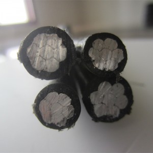 0,6 / 1kv overhead duplex triplex quadruplex service drop abc kabel