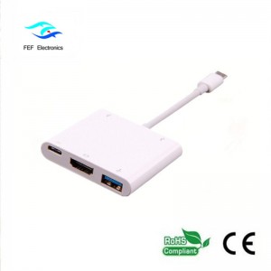 USB 3.1 type-c til HDM1 + ​​USB 3.0 + PD