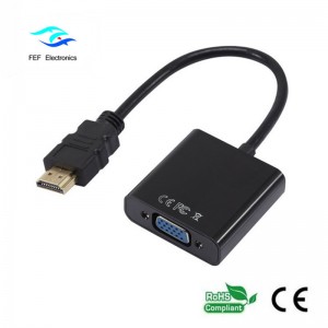 hdmi han til vga kvindelig konverter Kode: FEF-HIC-001