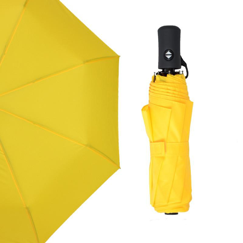 2019 Kompakt rejse Let at betjene vindtæt 2-lags automatisk AOAC 3-fold paraply