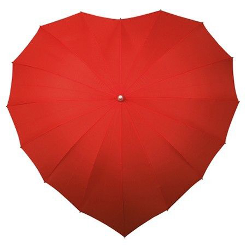 Love Hearted Shaped Salgsfremmende Valentine-paraply
