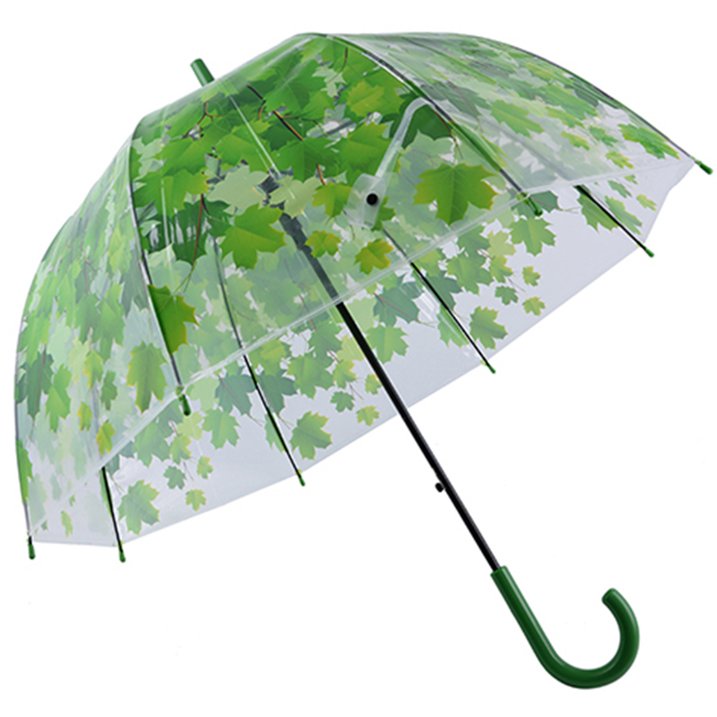 Klar børn bedst bedømte engrosmarked kuppelform gaver POE materiale tilpasset regn paraply