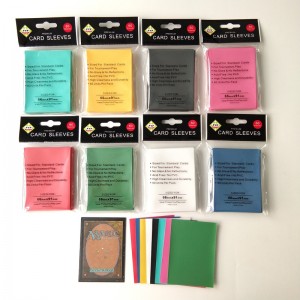 Standard MTG-størrelse farve Matt Gaming Card Sleeve 66x91mm
