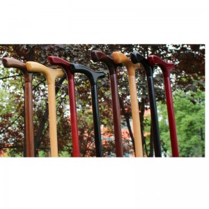 Gavehåndlavet træ dåse spadestok til ældre