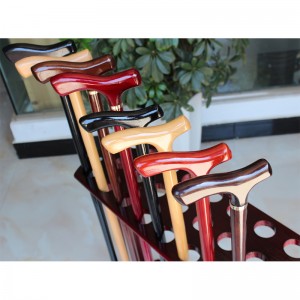 Gavehåndlavet træ dåse spadestok til ældre