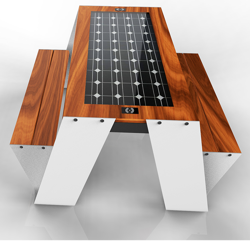 Udendørs Picnicbord Solar Bench Producent Smart stoleleverandør
