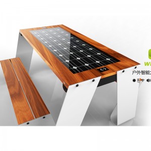Udendørs Picnicbord Solar Bench Producent Smart stoleleverandør