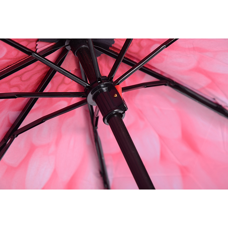 Mode Solbeskyttende kuglehåndtag speciel paraply udendørs 3 fold paraply