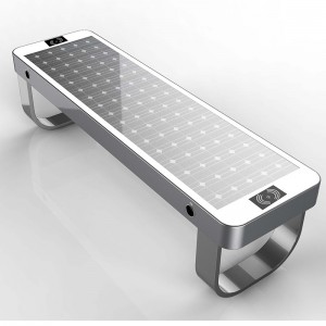 Nyeste stil Solar Smart Street Bench Opladningstelefoner og mobile enheder