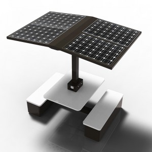 Smart picnicbord Solar Powered Bench Factory i Kina