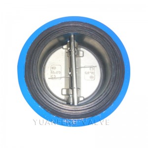 Dobbelt plade wafer type tilbagetagelsesventil